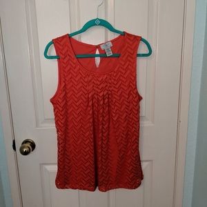 Eyelet layered tank